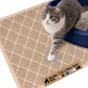 GORILLA GRIP vue de face du tapis retenant la litière et gardant le sol propre