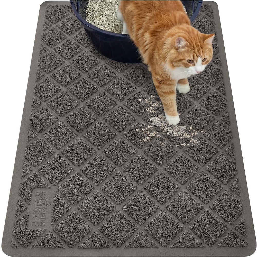 GORILLA GRIP tapis avant vue protége le sol et retient la litière