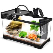 GOZILLA vue face du kit complet montrant aquarium et accessoires, gain de temps