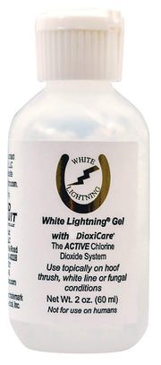 Grand Circuit White Lightning Gel flacon face montrant étiquette et usage sûr
