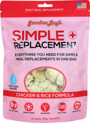 Grandma Lucy's emballage avant montrant recette simple bénéfice préparation rapide