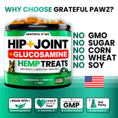 Grateful Pawz comparaison taille avec main illustre portion et dosage simple