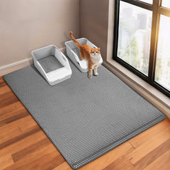 GRELY tapis litière vue avant montrant grande surface et protection sol