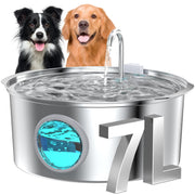 GROOKPET fontaine devant montrant forme durable et capacité 7L