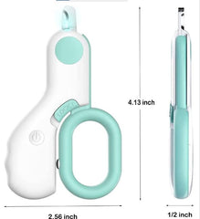 GuLuPets coupe-ongles LED allumée éclairant la zone de coupe pour sécurité