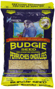 Hagen sac devanture Parakeet VME montrant emballage et praticité pour stockage
