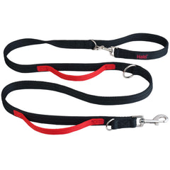 Halti laisse Control Leash noire vue avant, maniabilité et sécurité