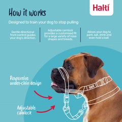 Halti Optifit gros plan rembourrage du museau pour plus de confort