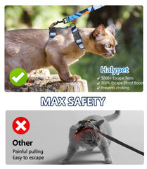 Halypet laisse et anneau métal offrant fixation robuste