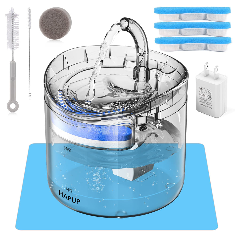 HAPUP fontaine vue de face montrant design épuré et grande capacité