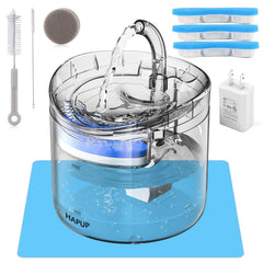 HAPUP fontaine vue de face montrant design épuré et grande capacité