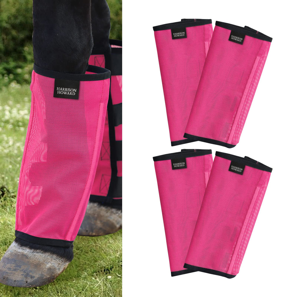 Harrison Howard vue avant du lot de guêtres magenta assurant protection complète
