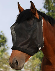Harrison Howard vue de face du masque noir montrant protection et ajustement
