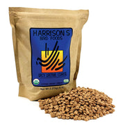 Harrison's emballage avant Spicy Lifetime 5 lb montrant l'étiquette et bénéfice nutritionnel