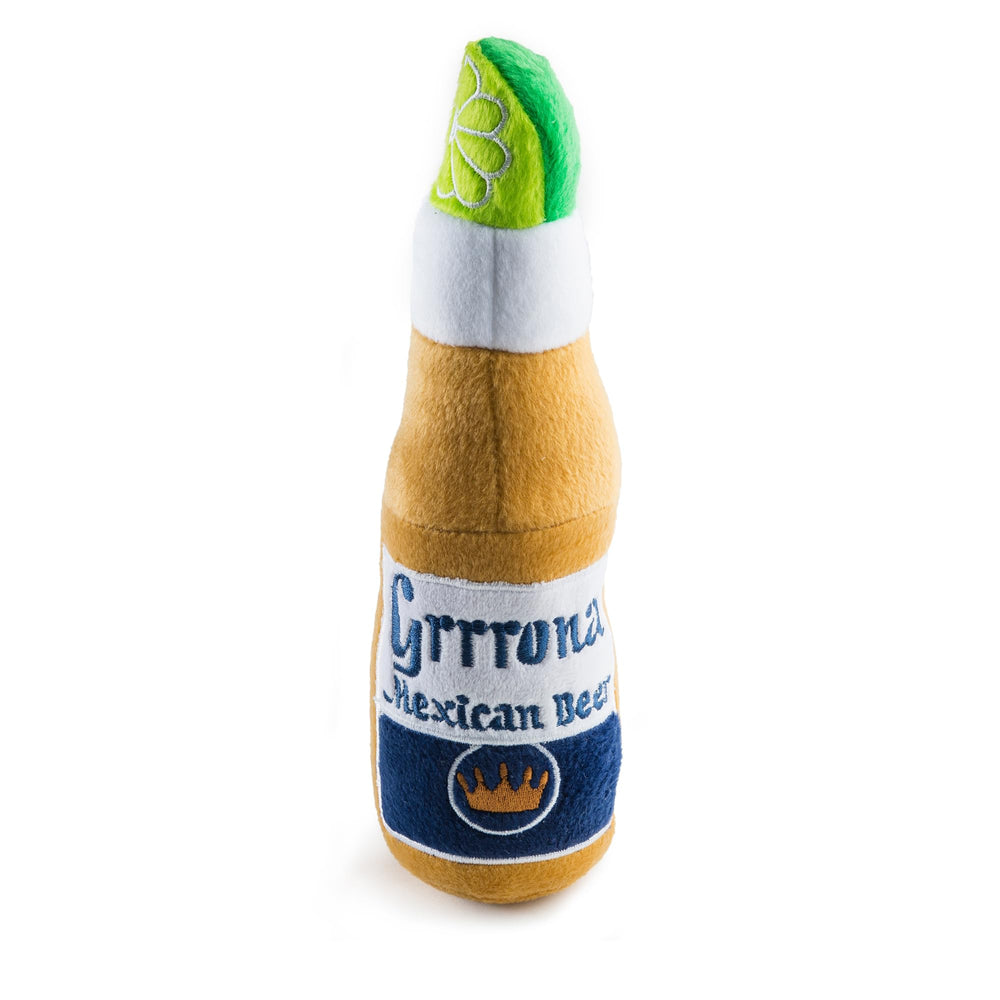 Haute Diggity Dog bouteille Grrrona vue face montrant design amusant et sifflet intégré
