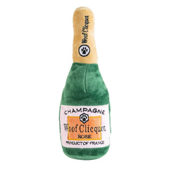 Haute Diggity Dog vue avant du jouet Woof Clicquot Rose' montrant le design et l’amusement