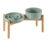 Havniva gamelle face avant montrant le bol slow feeder, design pratique et durable