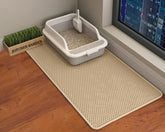 HCY&WLD tapis face avant khaki protège sol et retient litière