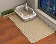HCY&WLD tapis face avant khaki protège sol et retient litière