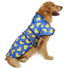 HDE manteau chien face montrant coupe et capuche pour protection
