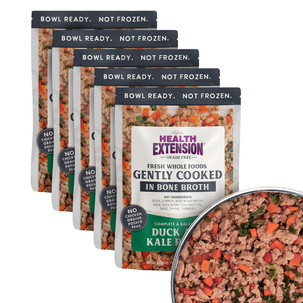 Health Extension devant de la poche Duck & Kale avec design et bénéfice pratique