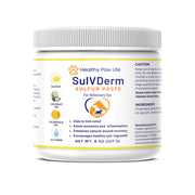 Healthy Paw Life emballage avant montrant concentration 40% soufre et bénéfice apaisant