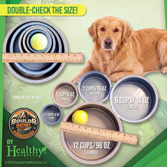 Healthy Surplus Pet Crock base large et pondérée pour stabilité anti‑renversement