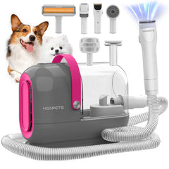HEAPETS face avant du kit avec tondeuse montrant un rangement compact utile