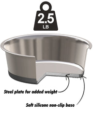 HeavyBowl cuve profonde gros plan montrant finition miroir et capacité importante