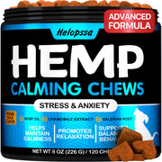 Helopssa pot de 120 friandises calmantes, stockage pratique et dosage facile
