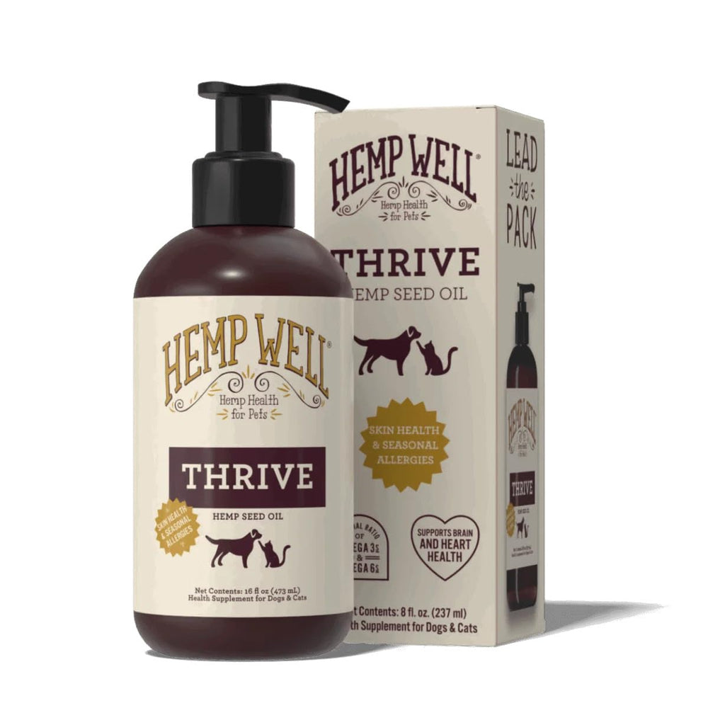 Hemp Well bouteille avant montrant le flacon et bénéfice nutritionnel