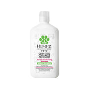Hempz Petz bouteille de face montrant l'étiquette et l'avantage hydratant