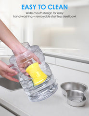 heouvo bol inox détaché, surface sanitaire résistante et lavable