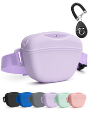 heouvo face de la pochette violette montrant la finition et gain de rangement