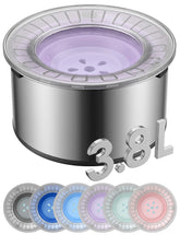 heouvo gamelle face avant violet montrant capacité généreuse et finition inox