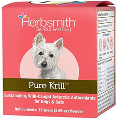 Herbsmith Pure Krill emballage avant montrant un complément 100% krill et une dose pratique