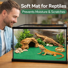 HERCOCCI tapis découpé sur mesure pour s'adapter au terrarium