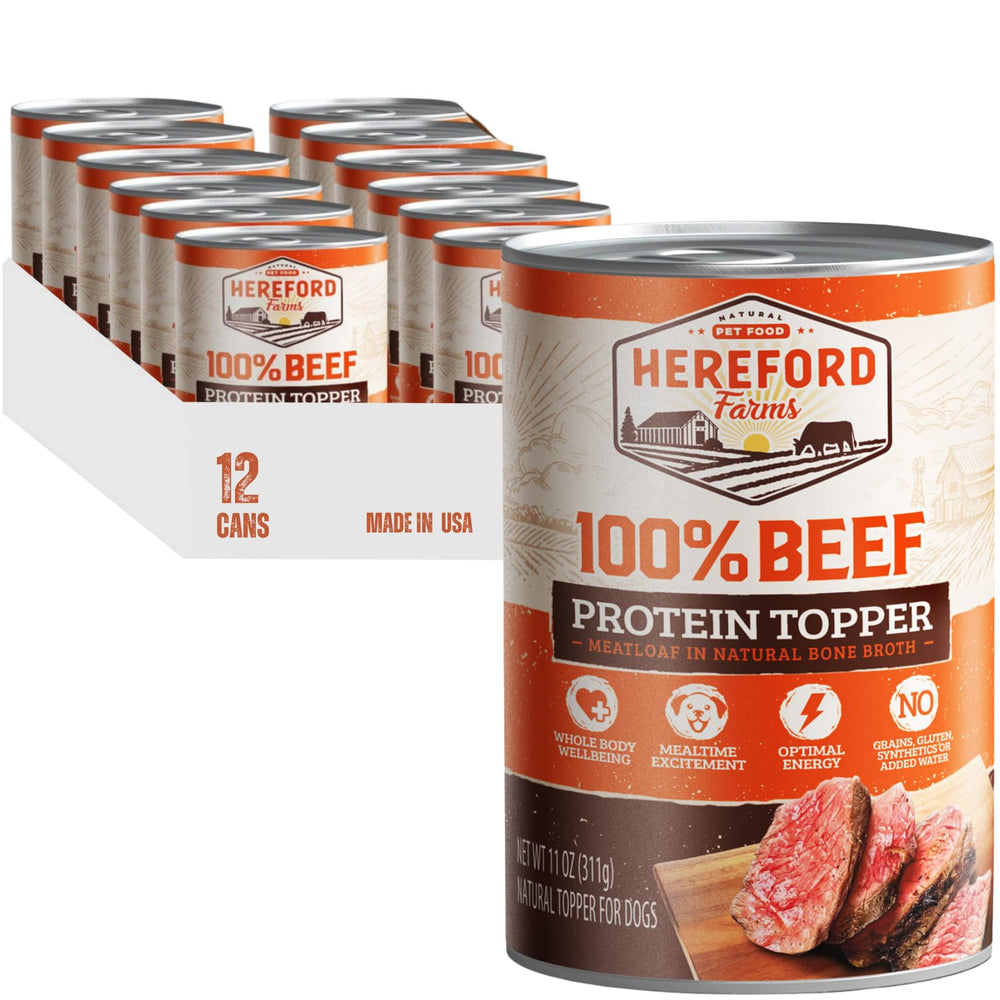 HEREFORD FARMS boîte face montrant l'étiquette et la qualité