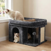 Heybly arbre à chat face avant montrant stabilité et design compact