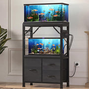 Heybly vue avant du support aquarium montrant stabilité et design élégant