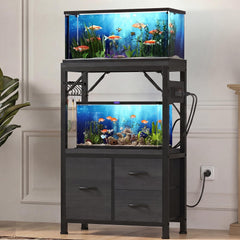 Heybly vue avant du support aquarium montrant stabilité et design élégant