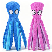 HGB vue avant du jouet octopus montrant la forme et couleurs vives, attire le chien