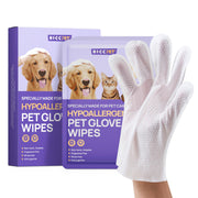 HICC PET emballage avant montrant les sachets-gant pratiques et leur bénéfice d'hygiène