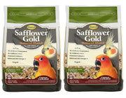Higgins sac avant Safflower Gold montrant l'étiquette et bénéfice nutritionnel