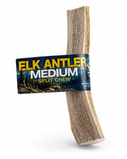 High Country Antlers emballage du produit montrant antler fendu et attributs naturels