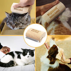 Highland Farms Select brosse en usage sur chien, réduit les poils perdus