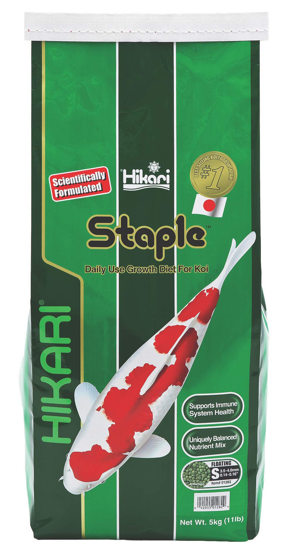Hikari emballage avant du sac 5 kg montrant le produit et la marque, pratique pour stockage