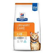 Hill's Prescription Diet c/d Multicare face du paquet montrant la marque et l'objectif urinaire