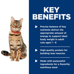 Hill's Science Diet chat mange dans une assiette augmentant l'hydratation