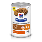 Hill's pâtée k/d recto de la boîte montrant l’étiquette et bénéfice nutritionnel